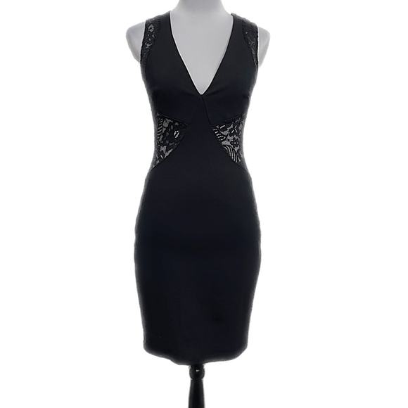 EUC - Windsor Little Black Lace BodyCon Dress - Picture 2 of 7